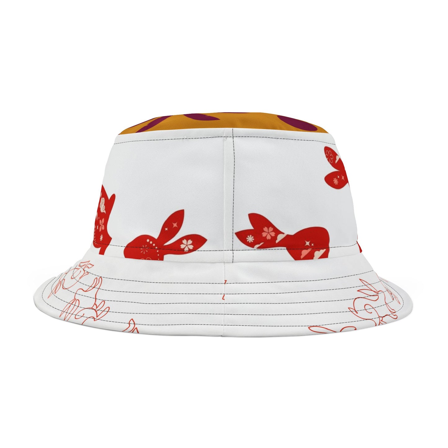 Cute Rabbit Design Bucket Hat - Perfect for Spring & Summer Celebrations
