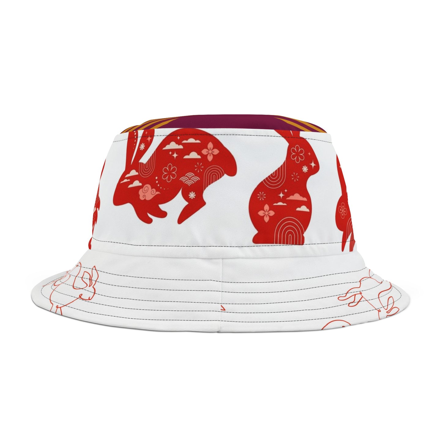 Cute Rabbit Design Bucket Hat - Perfect for Spring & Summer Celebrations