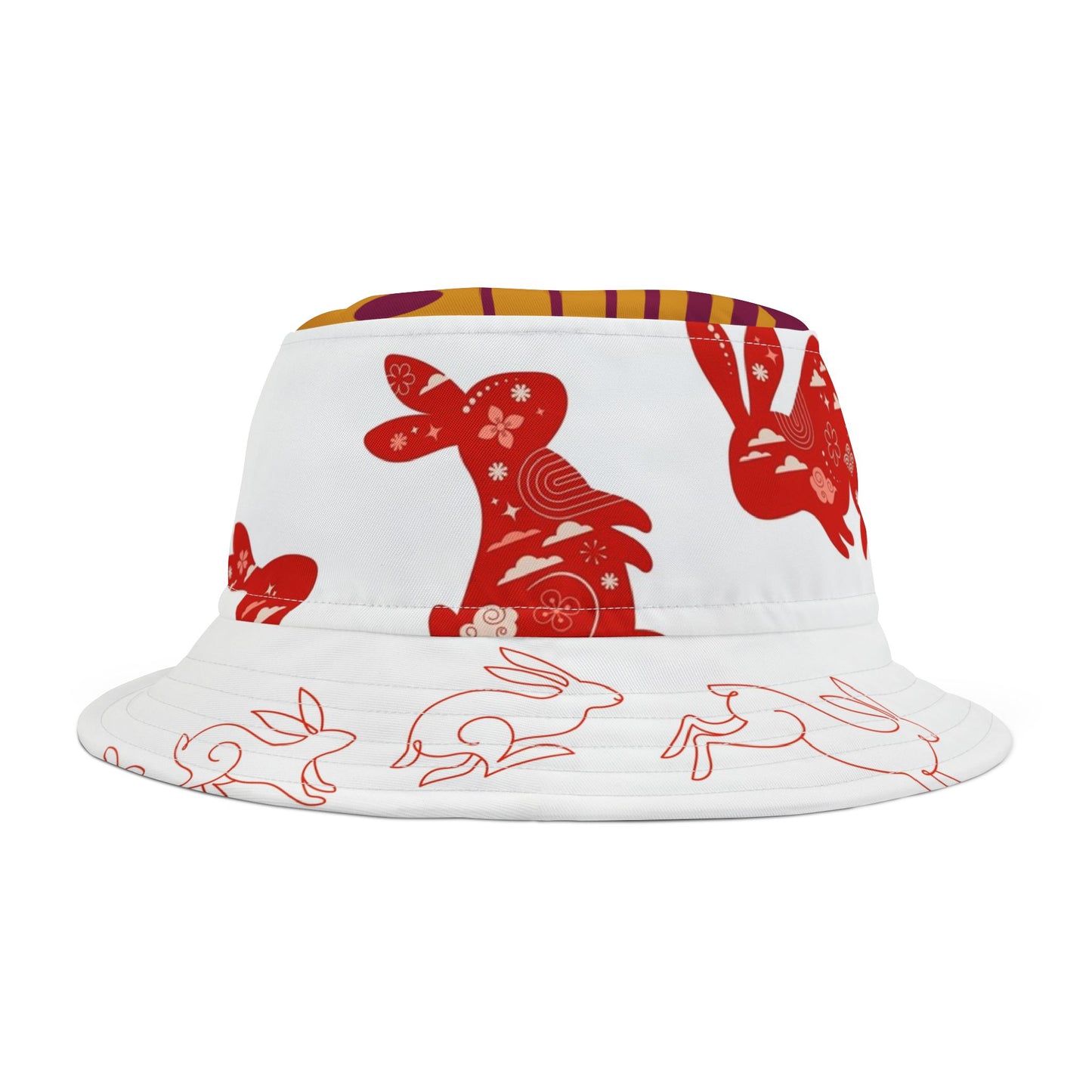 Cute Rabbit Design Bucket Hat - Perfect for Spring & Summer Celebrations