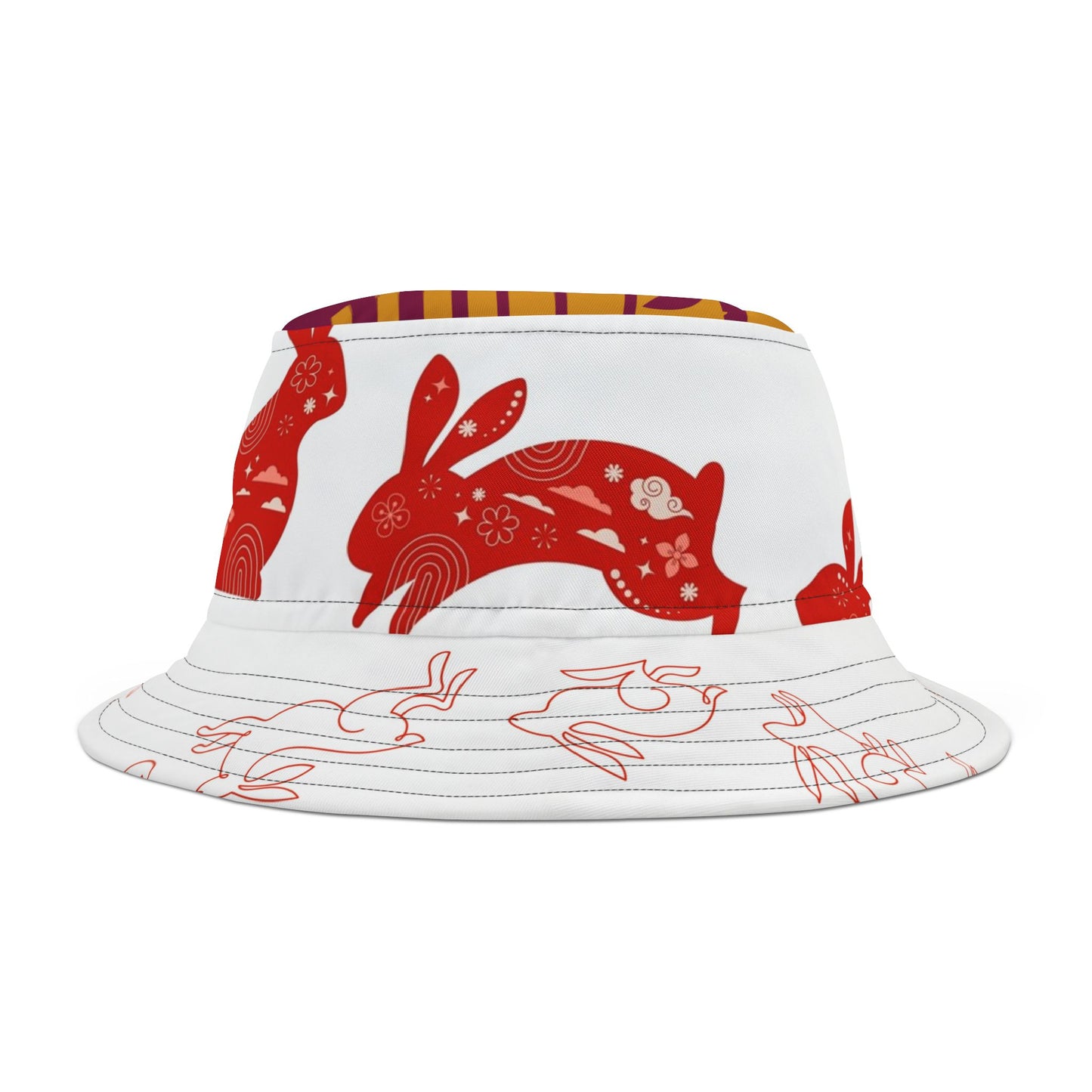 Cute Rabbit Design Bucket Hat - Perfect for Spring & Summer Celebrations