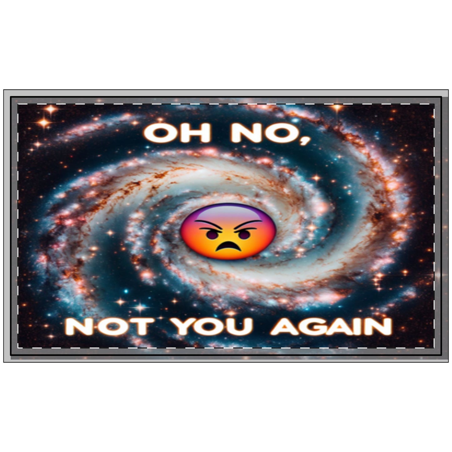 Funny Polyester Doormat - "Oh No, Not You Again" - Perfect for Home or Gift
