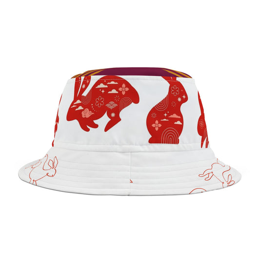 Cute Rabbit Design Bucket Hat - Perfect for Spring & Summer Celebrations